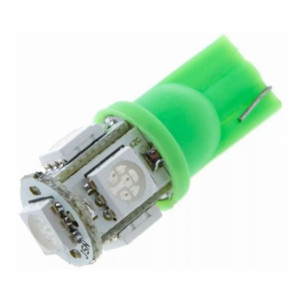 Led T10 5 smd Verde-0