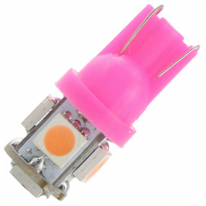 Led T10 5 smd Rosa-0