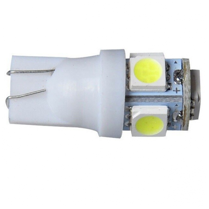 Led T10 5 smd Blanco