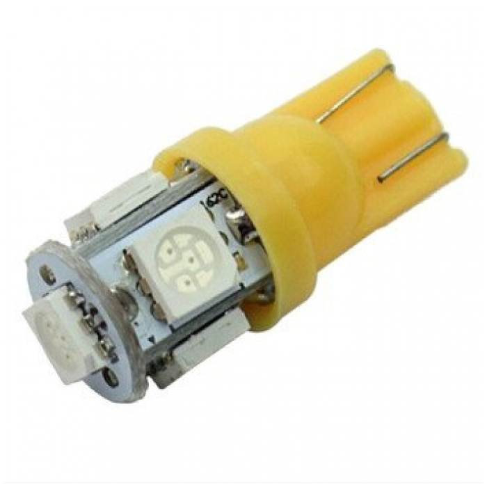 Led T10 5 smd Amarillo